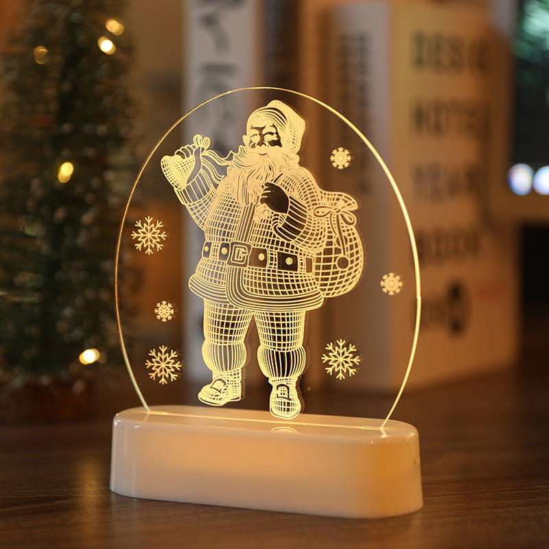 LED Fairy String Lights Santa Claus Tree